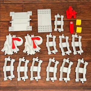 Duplo Lego Kids Train Track Assortment Building Pieces
